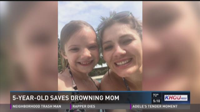 Five Year Old Saves Mom After Seizure In The Pool 