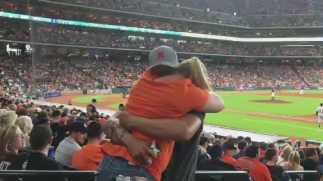 Proposal caught on camera at Astros game