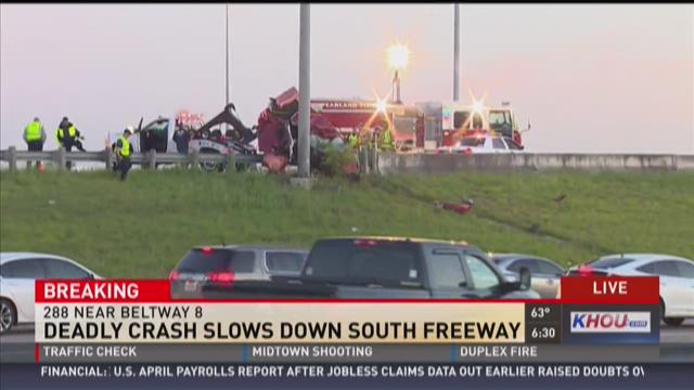 Deadly Crash Snarls Traffic On Highway 288 Khou Com