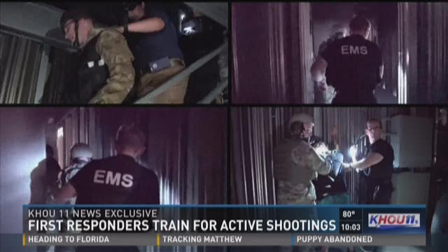 First responders train for active shooting situations | khou.com