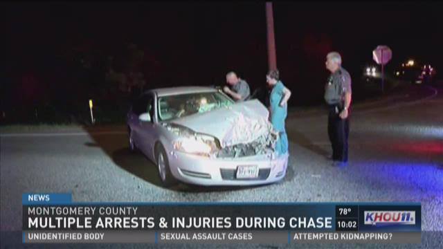 3 charged after Montgomery County chase, crash | khou.com