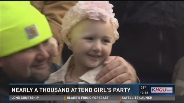 Hundreds surprise Spring 6-year-old for 