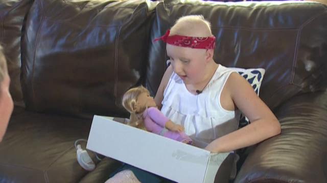 Cancer patient receives surprise doll with prosthetic leg like hers