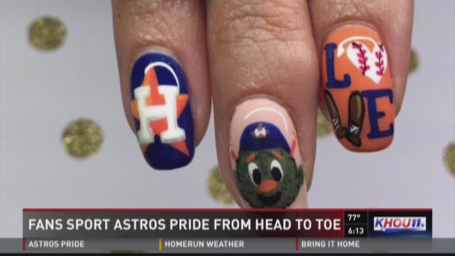 Houston Astros Nail Art Tutorial