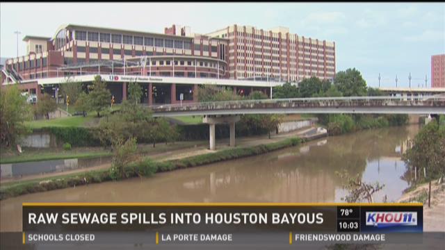 Raw Sewage Spills Into Houstons Bayou System