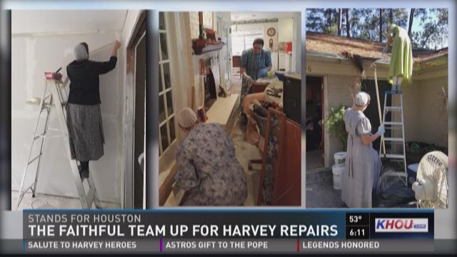 Amish Mennonites Volunteering To Rebuild Houston After Harvey